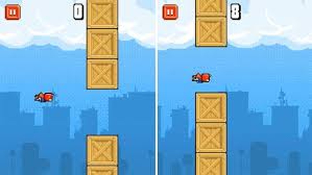 Trò IronPants. Với cách chơi gần giống như Flappy Bird, người chơi sẽ phải điều khiển một người đàn ông cố gắng để bay qua những khoảng trống bằng cách “tap” vào màn hình để nhân vật bay lên, hạ xuống. Đây là trò đứng vị trí hàng đầu trên iTunes App Store của Free Apps Top 10.